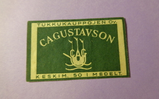TT-etiketti CA Gustavson (Hki)