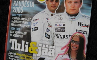 Formula 1 Veikkaajan erikoisliite 2005 + F1 taskupokkari