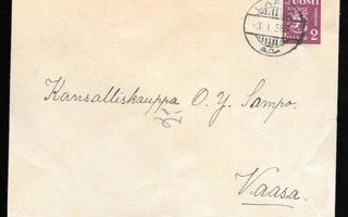 Postilähetys -  Yl.m. 2mk (LAPE 179) Lapua 3.1.1938