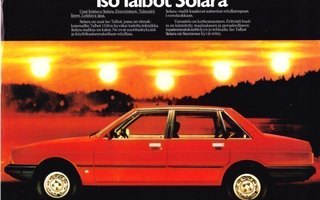Talbot Solara -esite 80-luvun alusta