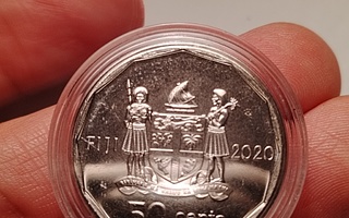 Fiji 50 Cents 2020, juhlaraha, värillinen