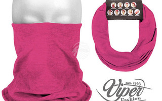 Viper Fashion 9in1 Mikrokuitukangas Putkihuivi, pinkki UUSI