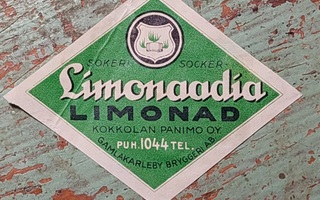 KOKKOLAN PANIMO Limonaadia etiketti