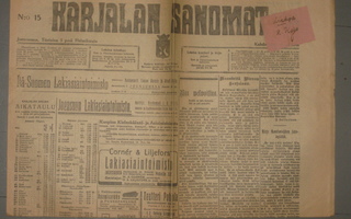Sanomalehti  Karjalan Sanomat 5.2. 1918