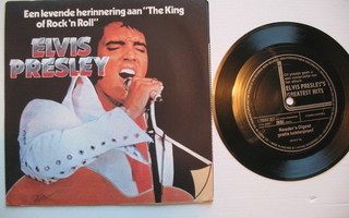 Elvis Presley Een Levende Herinnering Aan 7" sinkku Belgia
