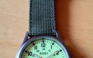 SOKI rannekello, luminoiva taulu, 41mm, uusi