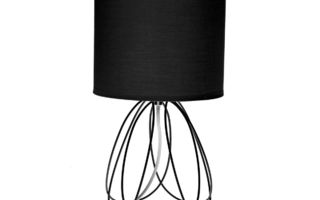 Pöytälamppu Versa Mila Musta 20 x 36 cm Metalli