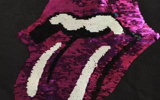 134 /140 Rolling stones paljetti logo collage paita