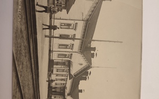Postikortti Kouvola rautatieasema Leimattu 1927