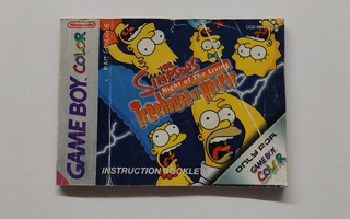 Game Boy the Simpsons Treehouse of horror (manuaali)