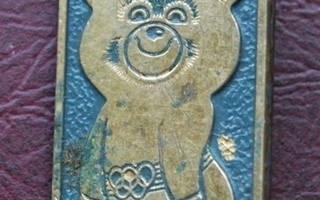 Miska karhu vanha pinssi Moskovan olympialaiset, CCCP