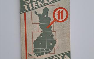 Maanmittaushallituksen toimittama Suomen tiekartta v. 1952