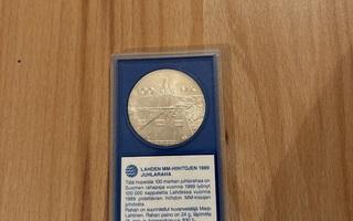 Lahden MM-hiihtojen 1989 juhlaraha 100mk