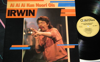 IRWIN GOODMAN - Ai Ai Ai Kun Nuori Ois - LP 1990  EX+