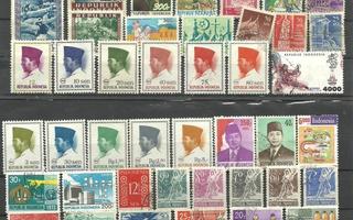 INDONESIA suuri levyllinen merkkejä - 66 erilaista