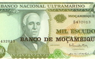 Mocambiq 1 000 escudoa 1972