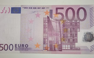 Euroseteli Suomi 500€ L/D001 sign.Duisenberg.