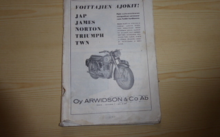 MTK moottoripyöräkilpailu 1956 vihkonen