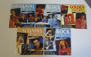 CD 5 kpl Golden Favourites blues, rock, seventies
