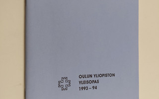 Oulun yliopiston yleisopas 1993-94