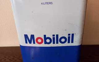 Vanha Mobiloil öljykanisteri
