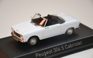 Peugeot 304 S Cabriolet -73 + katto vitriinikotelossa 1/43