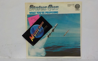 STATUS QUO - WHAT YOU´RE PROPOSING EX+/EX 7"