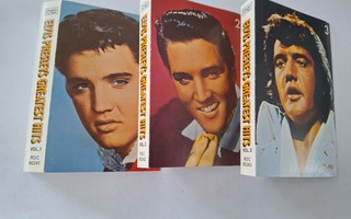 Kansipaperi Elvis Presley's Greatest Hits 1/2/3 c-kasetti