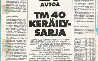 TM 40, Keräilysarja v. 1993: 20 jännittävää autoa 1953-1992