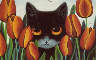 Anna Hollerer - Musta kissa tulppaanien keskellä