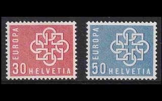 Sveitsi 679-80 ** Europa (1959)