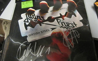 JUDAS PRIEST - BRITISH STEEL VINYYLIN KANNET +KAKSI NIMMARIA