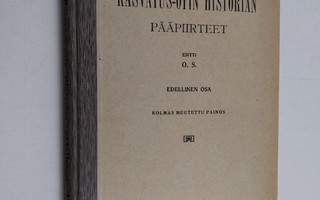 Ottilia Stenbäck : Kasvatus-opin historian pääpiirteet 1