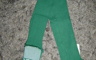 UUDET vihreät sukkahousut liukuestepohjalla, koko110 cm