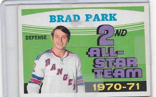 1971-72 OPC #257 Brad Park New York Rangers