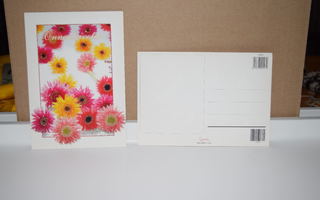postikortti kukka onnentoivotus