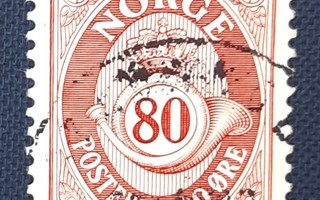 Norja 1978  Postitorvi punertavanruskea  80 ö  o