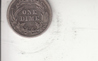 one dime 1902  0,900 silver   USA