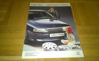Esite Opel Vectra lisävarusteet, noin 1990