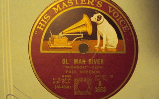 78 rpm PAUL ROBESON Ol' man river/My old Kentucky home