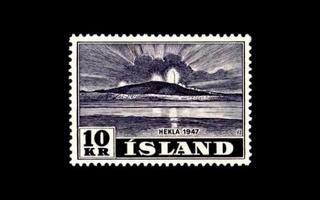 Islanti 253 ** Hekla 10 kr (1948)