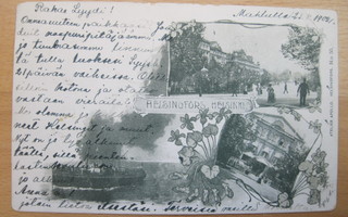 VANHA Postikortti Helsinki 1902 Laiva ym Jugend