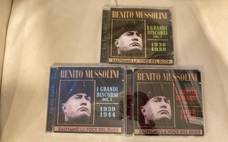 Benito Mussolini - I Grandi Discorsi 3 cd:tä