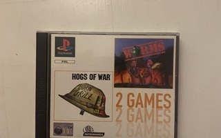 Worms ja Hogs Of War CIB PS1