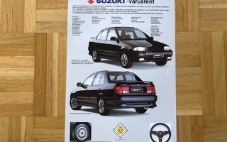 Esite Suzuki Swift ja Suzuki Samurai varusteet 1990