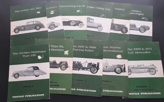 Profile Publications - 11 kpl 60-luvun autolehtiä Englanti