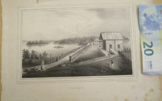VANHA Gravyyri Kruskopf Varkaus 1840-l von Adler Dietze