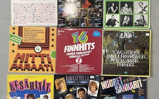 Suomi-iskelmää ja hittikokoelmia  45 x LP
