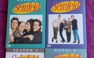 SEINFELD DVD KAUDET 1-7,HYVÄ KUNTO,SUOMIJULKAISUT