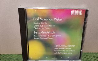Von Weber:Clarinet quintet, etc-Kari Kriikku CD